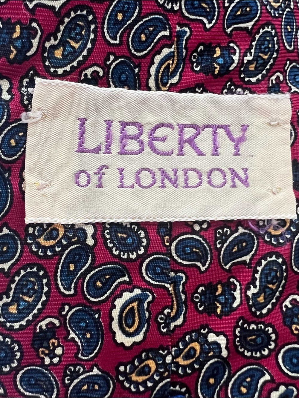 Liberty of London Men's Silk Necktie Paisley Pattern